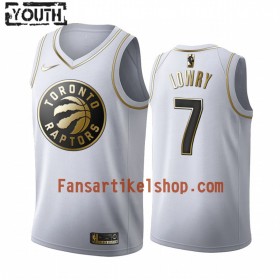 NBA Toronto Raptors Trikot Kyle Lowry 7 Nike 2019-2020 Weiß Golden Edition Swingman - Kinder